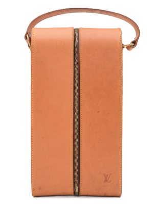 Lote 8 — Louis Vuitton — Porta-garrafas em couro